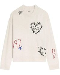 Zadig & Voltaire - Maglione Con Ricamo - Lyst