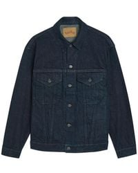 Blue Blue Japan - Contrast-Stitch Denim Jacket - Lyst