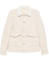 Eleventy - Hemdjacke mit Cordkragen - Lyst