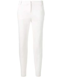 Pinko Skinny Cigarette Trousers - White