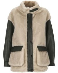 Urbancode - Faux-Fur Panelled Jacket - Lyst