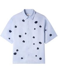 Sandro - Chemise À Fleurs Floquées - Lyst