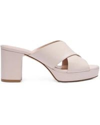 Stuart Weitzman - Dayna Crossover-Straps Platform Sandals - Lyst
