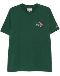 MC2 Saint Barth - Embroidered Logo-Patch T-Shirt - Lyst