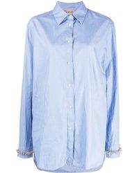 N°21 - Striped Cotton Shirt - Lyst