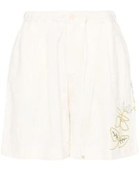 STORY mfg. - Bridge Floral-Embroidered Shorts - Lyst