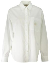Calvin Klein - Logo-Patch Button-Down Shirt - Lyst