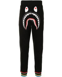 bathing ape shark pants