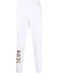 DSquared² - Icon-Print Detail Trousers - Lyst