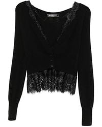 Ermanno Scervino - Lace-Trim Button-Up Cardigan - Lyst