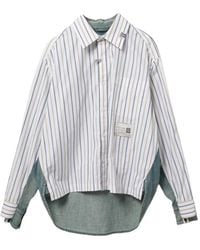 Maison Mihara Yasuhiro - Panelled Striped Shirt - Lyst