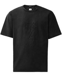 C.P. Company - 30/2 Mercerized Jersey Twisted Short Sleeve British Sailor T-Shirt - Lyst