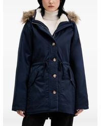 Hollister - Faux-Fur Hooded Coat - Lyst