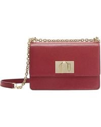 Furla - Mini 1927 Arch-Logo Grained Crossbody Bag - Lyst