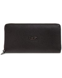 DIESEL - Logo Zip Wallet - Lyst