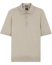 BOSS - Knit Polo - Lyst