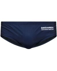 DSquared² - Badehose Mit Logo-Print - Lyst