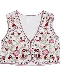 MAISON HOTEL - Lola Embroidered Vest - Lyst