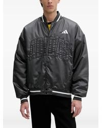 adidas - Stadium Logo-Embroidered Bomber Jacket - Lyst