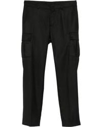 KARL LAGERFELD - Pressed-Crease Cargo Trousers - Lyst