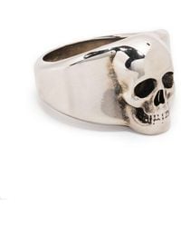 Alexander McQueen - Skull Signet Ring - Lyst
