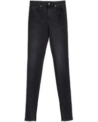 Gucci - Denim Skinny Broek Met Katoenen Wassing - Lyst
