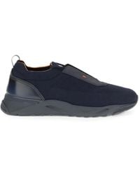 Santoni - Slip-On-Sneakers Mit Kontrasteinsätzen - Lyst