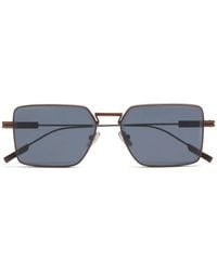 ZEGNA - Square-Frame Tinted Sunglasses - Lyst