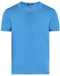Tom Ford - V-neck Cotton T-shirt - Lyst