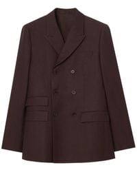 Burberry - Blazer Con Doble Botonadura - Lyst