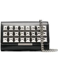 Philipp Plein - Stud-Embellished Leather Crossbody Bag - Lyst