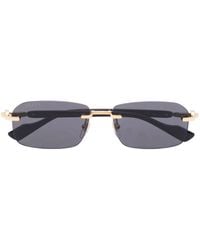 Gucci - Rimless Rectangle-Frame Sunglasses - Lyst
