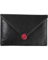 Vivienne Westwood - Envelope-Style Orb-Plaque Clutch Bag - Lyst
