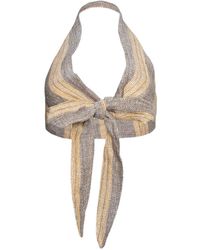 Lisa Marie Fernandez - Gestreiftes Neckholder-Top - Lyst
