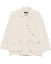 Barbour - Debbie Showerproof Flap-Pocket Button Coat - Lyst