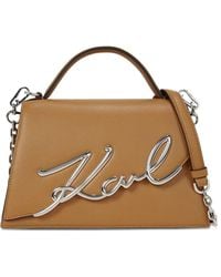 Karl Lagerfeld - Mittelgroße K/Signature Umhängetasche - Lyst