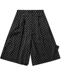 Undercover - Polka-Dot Pleated Knee-Length Shorts - Lyst