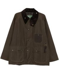 Barbour - Corduroy-Collar Patch-Pocket Coat - Lyst