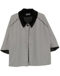 Styland - Houndstooth-Pattern Coat - Lyst