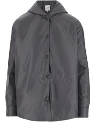 Aspesi - Chaqueta con cierre de botón y capucha - Lyst