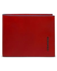 Piquadro - Coin Pocket Leather Wallet - Lyst
