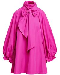 Essentiel Antwerp - Khai Pussy-Bow A-Line Mini Dress - Lyst