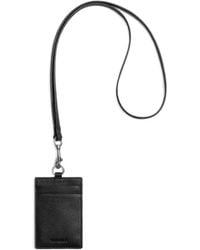 Shinola - Pebbled Leather Lanyard Cardholder - Lyst