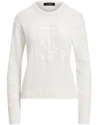 Ralph Lauren - Embroidered-Logo Sweater - Lyst