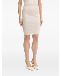 Guess - Logo-Pattern Midi Pencil Skirt - Lyst