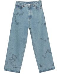 Vetements - Stamp-Print Jeans - Lyst