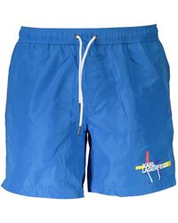 KARL LAGERFELD - Logo-Print Drawstring-Fastening Swim Shorts - Lyst