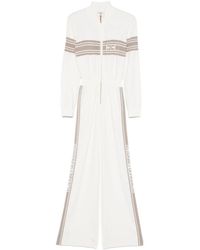 Elisabetta Franchi - Logo Jumpsuit - Lyst
