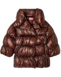 DIESEL - Wattierter W-Inona Mantel - Lyst