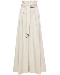 Moschino - Belted Wide-Leg Trousers - Lyst